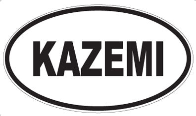 KAZEMI - Oval Sticker