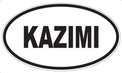 KAZIMI - Oval Sticker