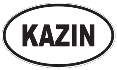 KAZIN - Oval Sticker
