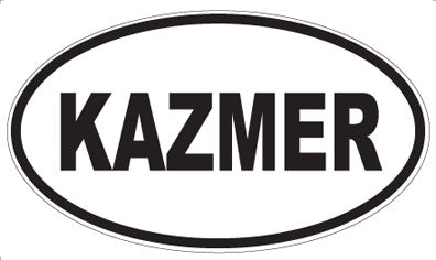 KAZMER - Oval Sticker