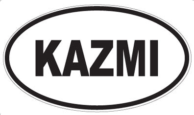 KAZMI - Oval Sticker