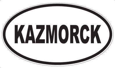 KAZMORCK - Oval Sticker