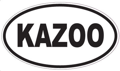 KAZOO - Oval Sticker