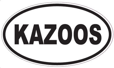 KAZOOS - Oval Sticker