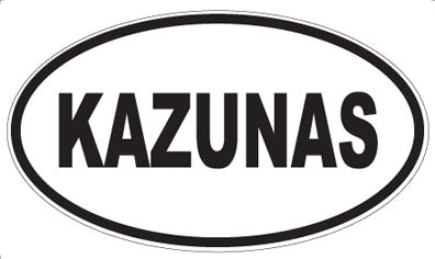 KAZUNAS - Oval Magnet