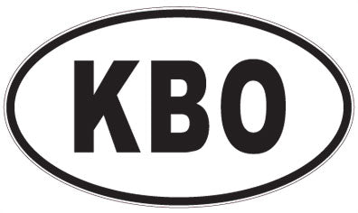 KBO - 3 Letter Initials Oval Magnet
