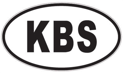 KBS - 3 Letter Initials Oval Magnet