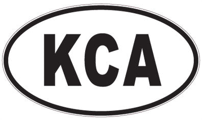 KCA - 3 Letter Initials Oval Magnet