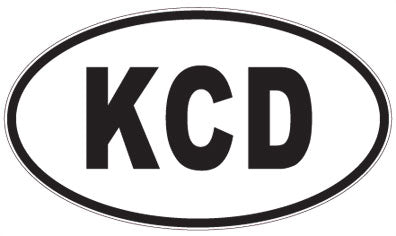 KCD - 3 Letter Initials Oval Magnet