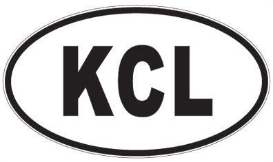 KCL - 3 Letter Initials Oval Magnet