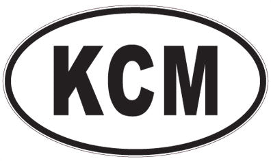 KCM - 3 Letter Initials Oval Magnet