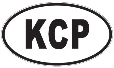KCP - 3 Letter Initials Oval Magnet