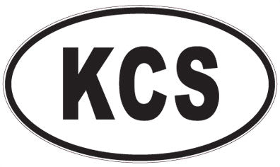 KCS - 3 Letter Initials Oval Magnet