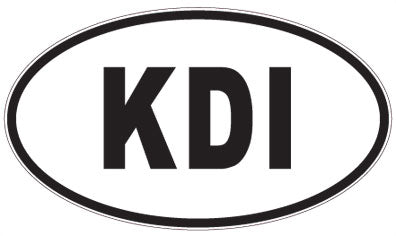 KDI - 3 Letter Initials Oval Magnet