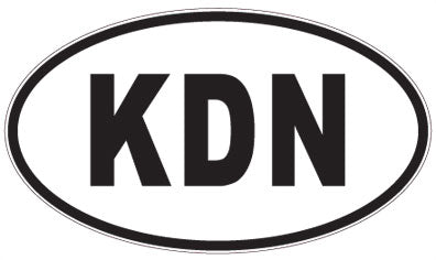 KDN - 3 Letter Initials Oval Magnet