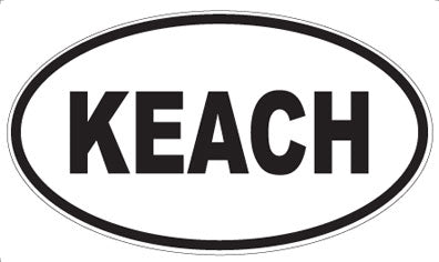 KEACH - Oval Sticker