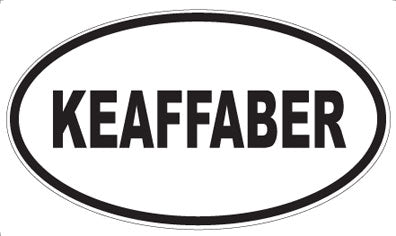 KEAFFABER - Oval Sticker