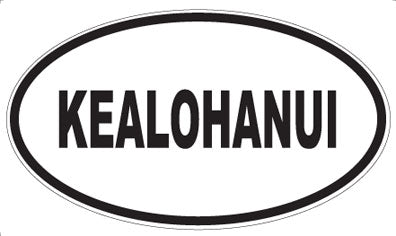 KEALOHANUI - Oval Sticker