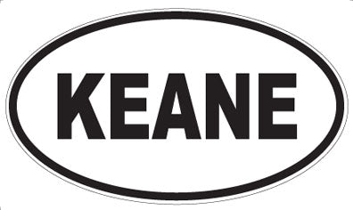 KEANE - Oval Sticker
