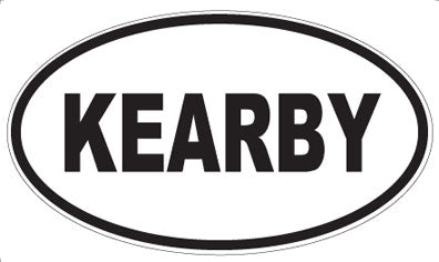 KEARBY - Oval Sticker