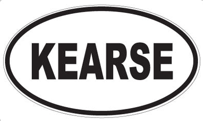 KEARSE - Oval Sticker