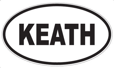 KEATH - Oval Sticker