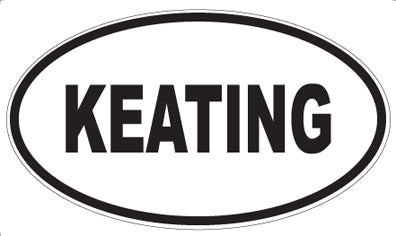 KEATING - Oval Sticker