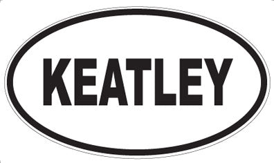 KEATLEY - Oval Sticker