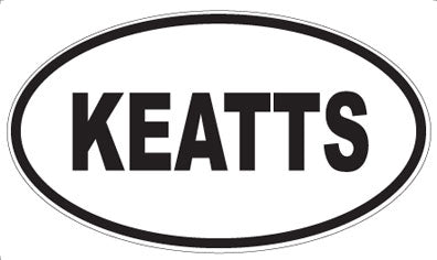 KEATTS - Oval Sticker