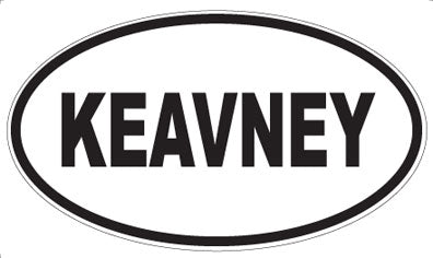 KEAVNEY - Oval Sticker