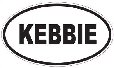 KEBBIE - Oval Sticker