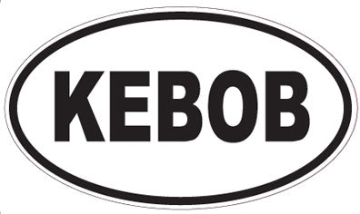 KEBOB - Oval Sticker
