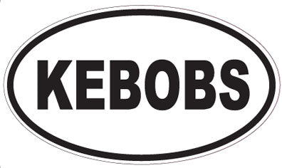 KEBOBS - Oval Sticker