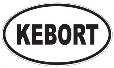 KEBORT - Oval Sticker