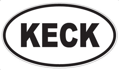 KECK - Oval Sticker
