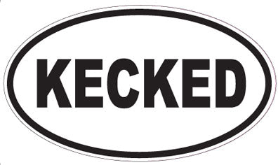 KECKED - Oval Sticker