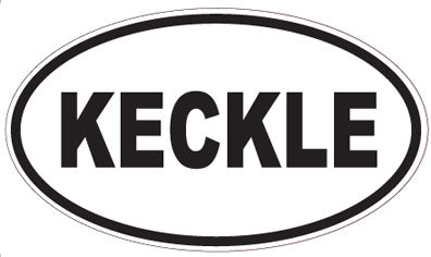 KECKLE - Oval Sticker