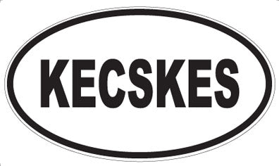 KECSKES - Oval Sticker