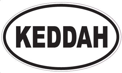 KEDDAH - Oval Sticker