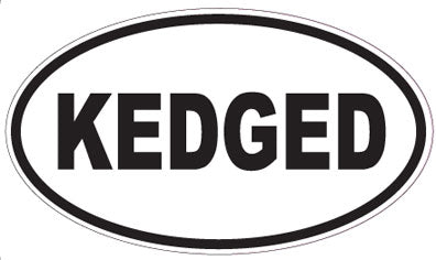 KEDGED - Oval Sticker