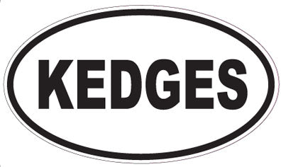 KEDGES - Oval Sticker