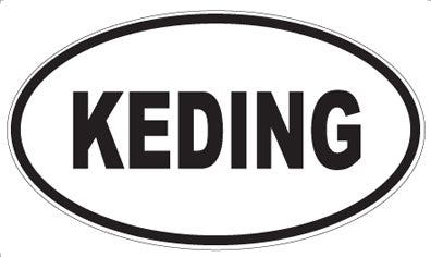 KEDING - Oval Sticker