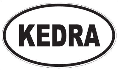 KEDRA - Oval Sticker