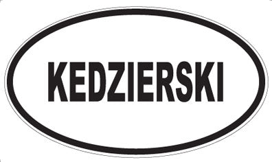KEDZIERSKI - Oval Magnet