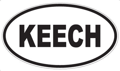 KEECH - Oval Sticker