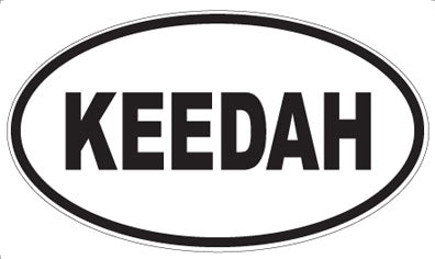 KEEDAH - Oval Sticker