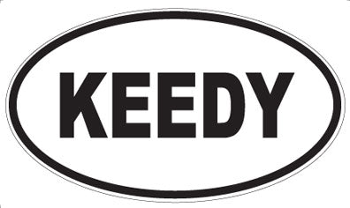 KEEDY - Oval Magnet