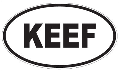 KEEF - Oval Sticker