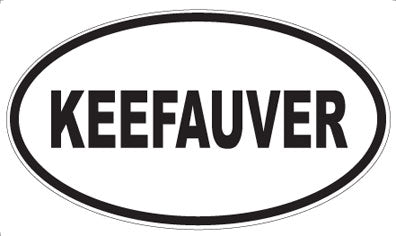 KEEFAUVER - Oval Sticker