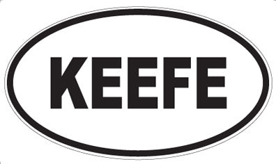 KEEFE - Oval Sticker